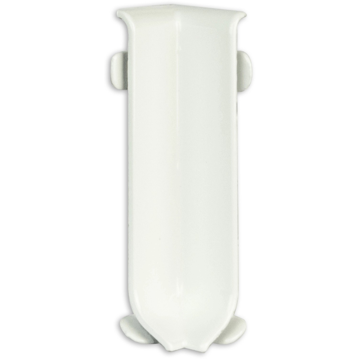 Fuchs Design Hliníkový sokl - vnitřní roh, práškově lakovaný bílý, 8 cm