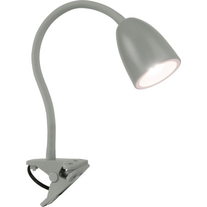 OBI LED lampa s klipem Vidorni flexibilní šedá