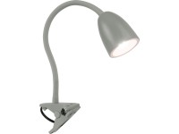 OBI LED lampa s klipem Vidorni flexibilní šedá