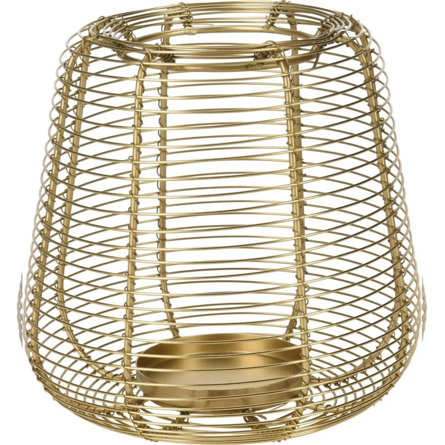 Koopman Kovová lucerna, mosazná, pr. 17,5 x 17,5 cm