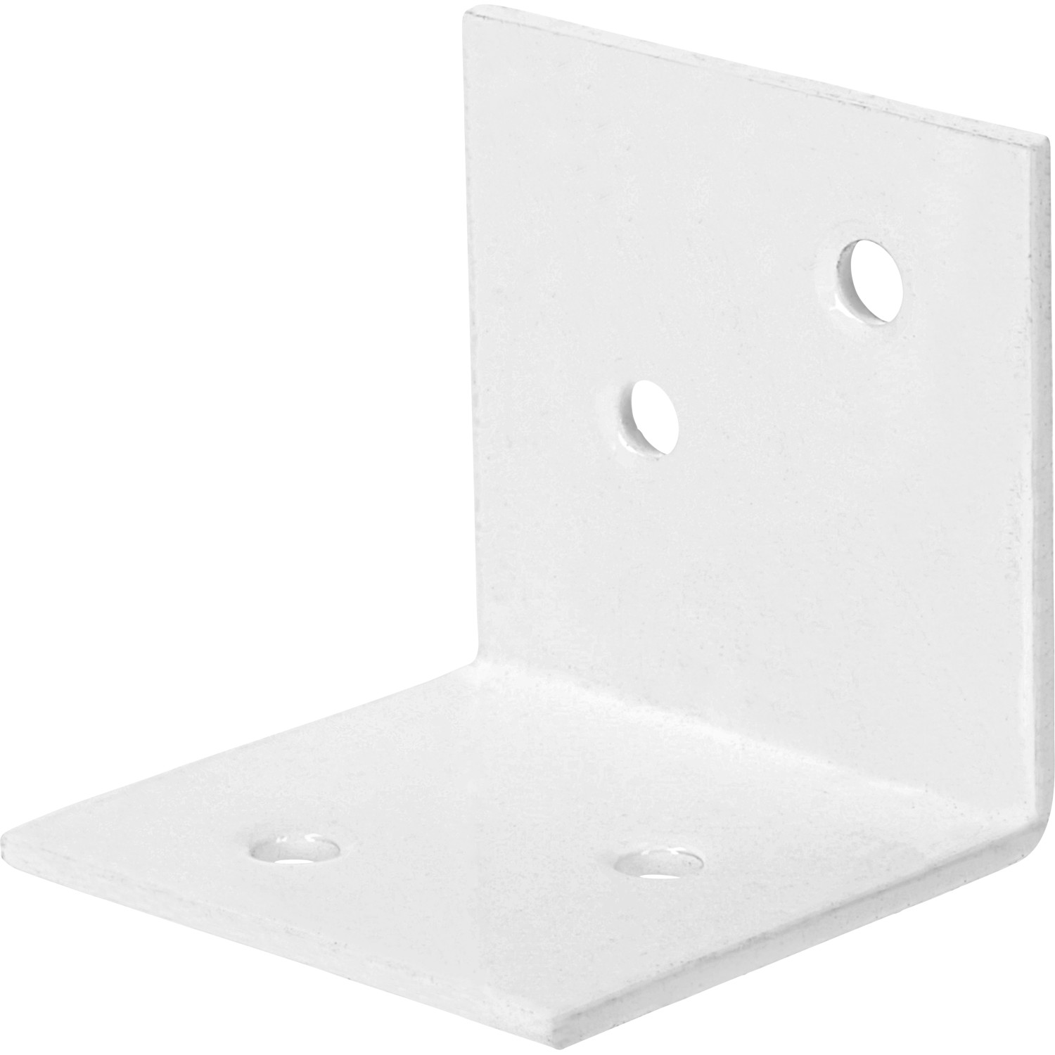 Široký úhelník, bílý, práškový nástřik, 40 mm x 40 mm x 40 mm
