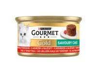 Gourmet Gold Savoury Cake Konzerva pro kočky hovězí s rajčaty 1 x 85 g