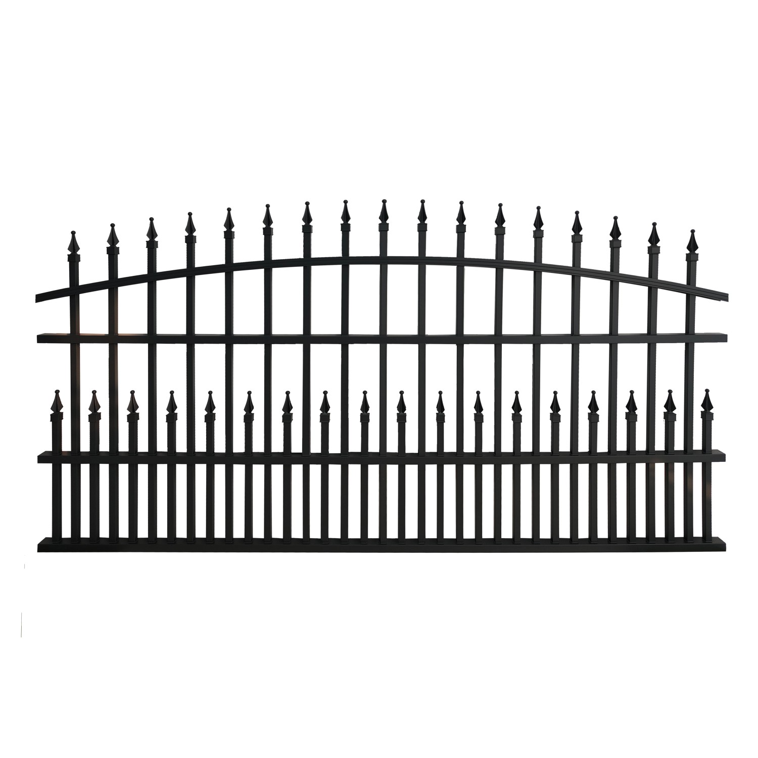 Floraworld Dekorativní hliníkový plot Avignon antracit 201 x 110 cm