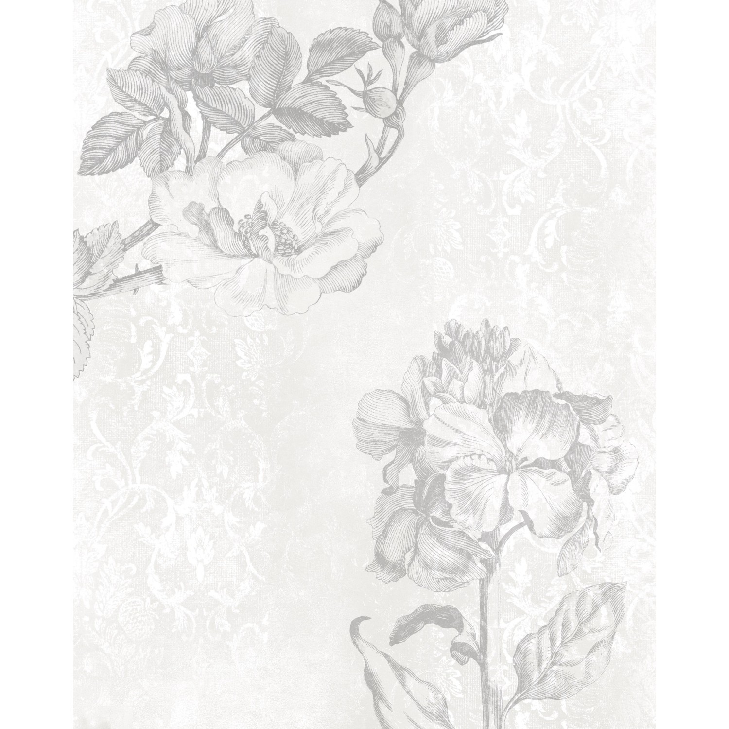 Komar Vliesová fototapeta Baroque Grey 200 x 250 cm