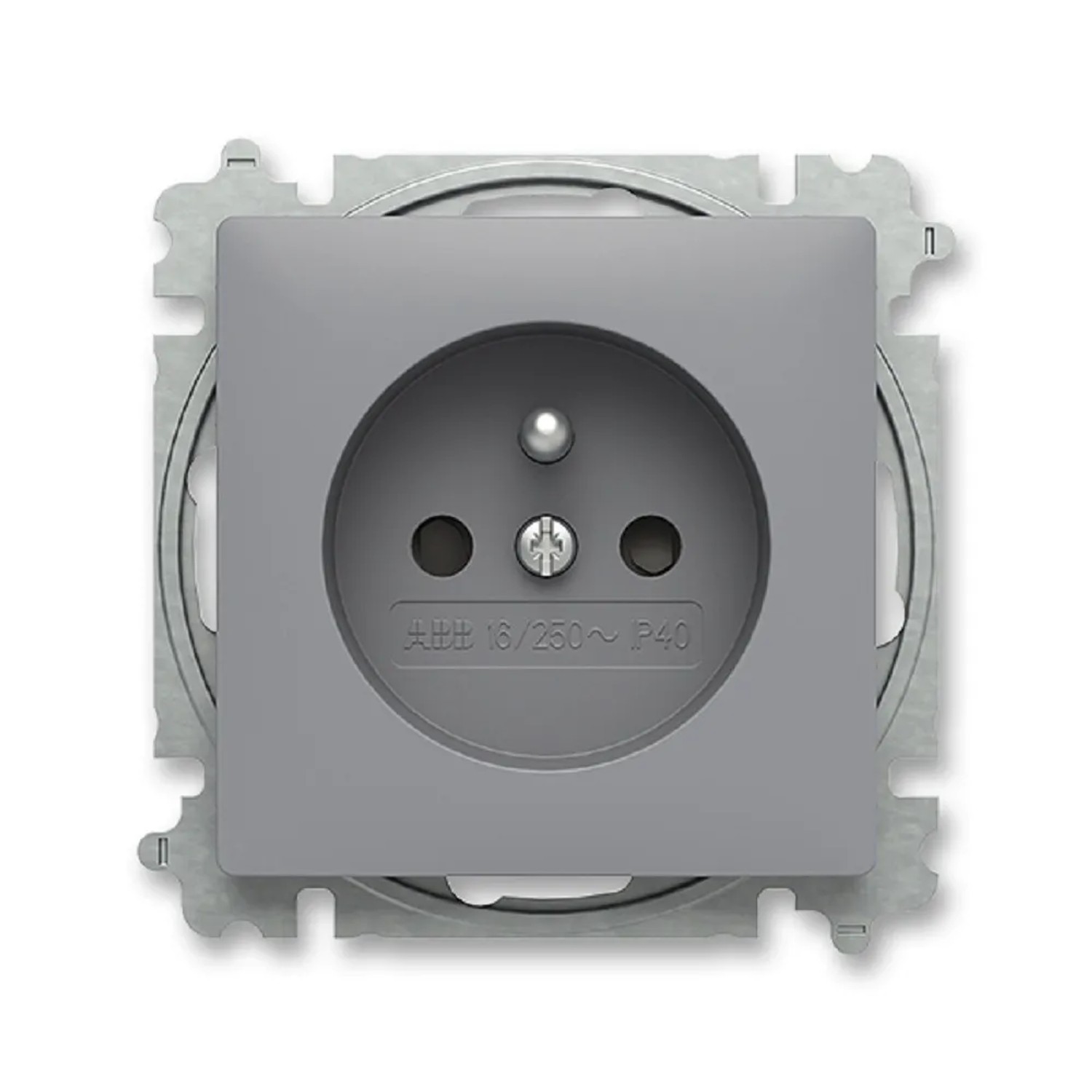 ABB Zásuvka 1-násobná Zoni, šedá