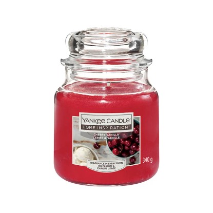 Yankee Candle Home Inspiration Svíčka, sklo, Cherry Vanilla, 13 x 9,5 cm