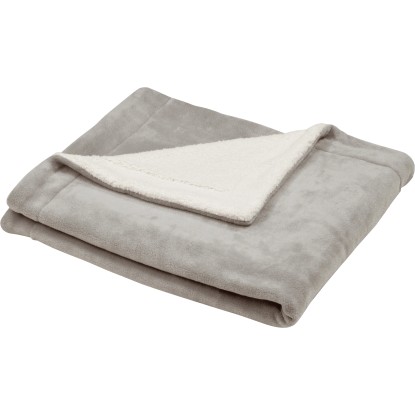 Fleecová deka Sherpa, světle šedá, 130 x 150 cm
