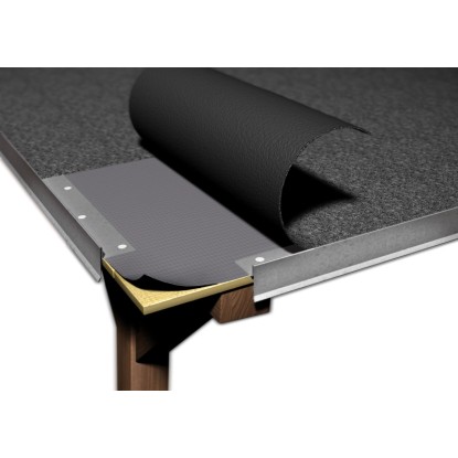 Přírodní hliníkový okrajový plech bez okapničky, 250x1000mm, pro upevnění okraje střechy.