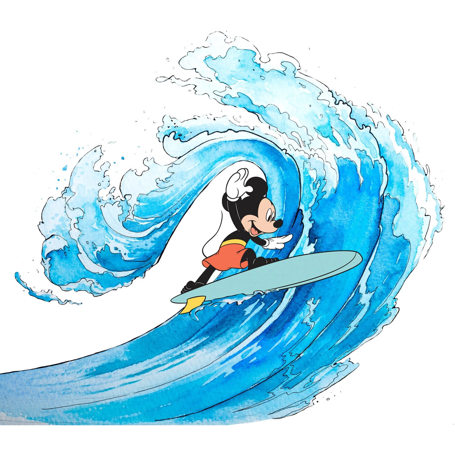 Komar Vliesová fototapeta Mickey Surfing 300 x 280 cm