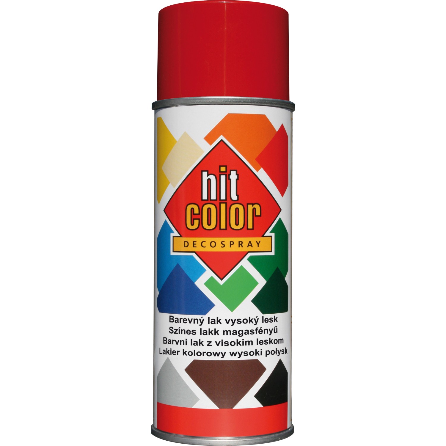 hitcolor Dekorativní lak ve spreji vysoký lesk humrově červený 400 ml