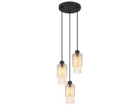 GLOBO Závěsné stropní svítidlo BACKEY 3 x E27 max. 40 W, 1200 x pr. 250 mm GLOBO Závěsné stropní svítidlo BACKEY 3 x E27 max. 40 W, 1200 x pr. 250 mm