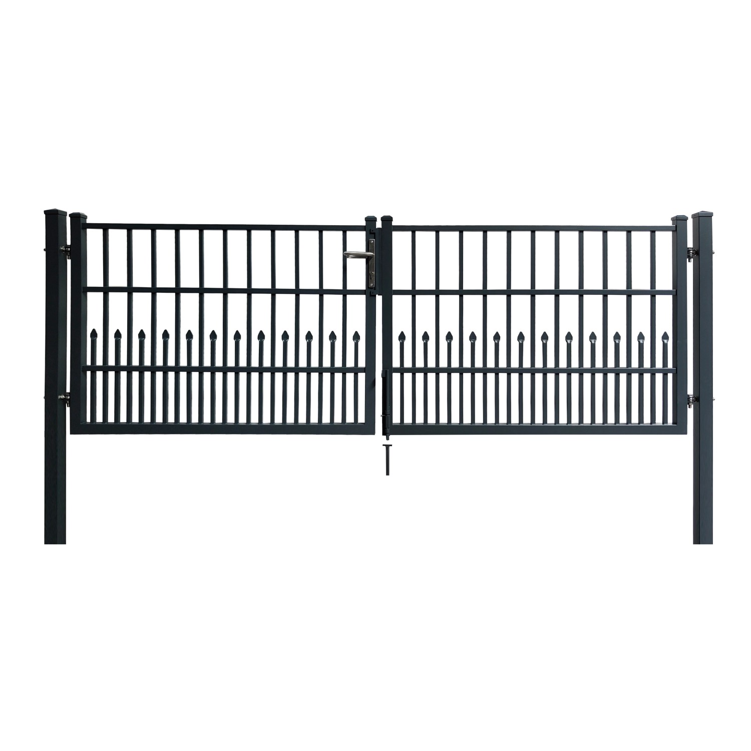 Floraworld Dekorativní dvoukřídlá branka Bremen k zabet. antracit 300 x 103 cm