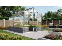 Vitavia Skleník Cassandra 8300 ESG 3 mm elox.hliník/ Basalt 257 x 323 cm