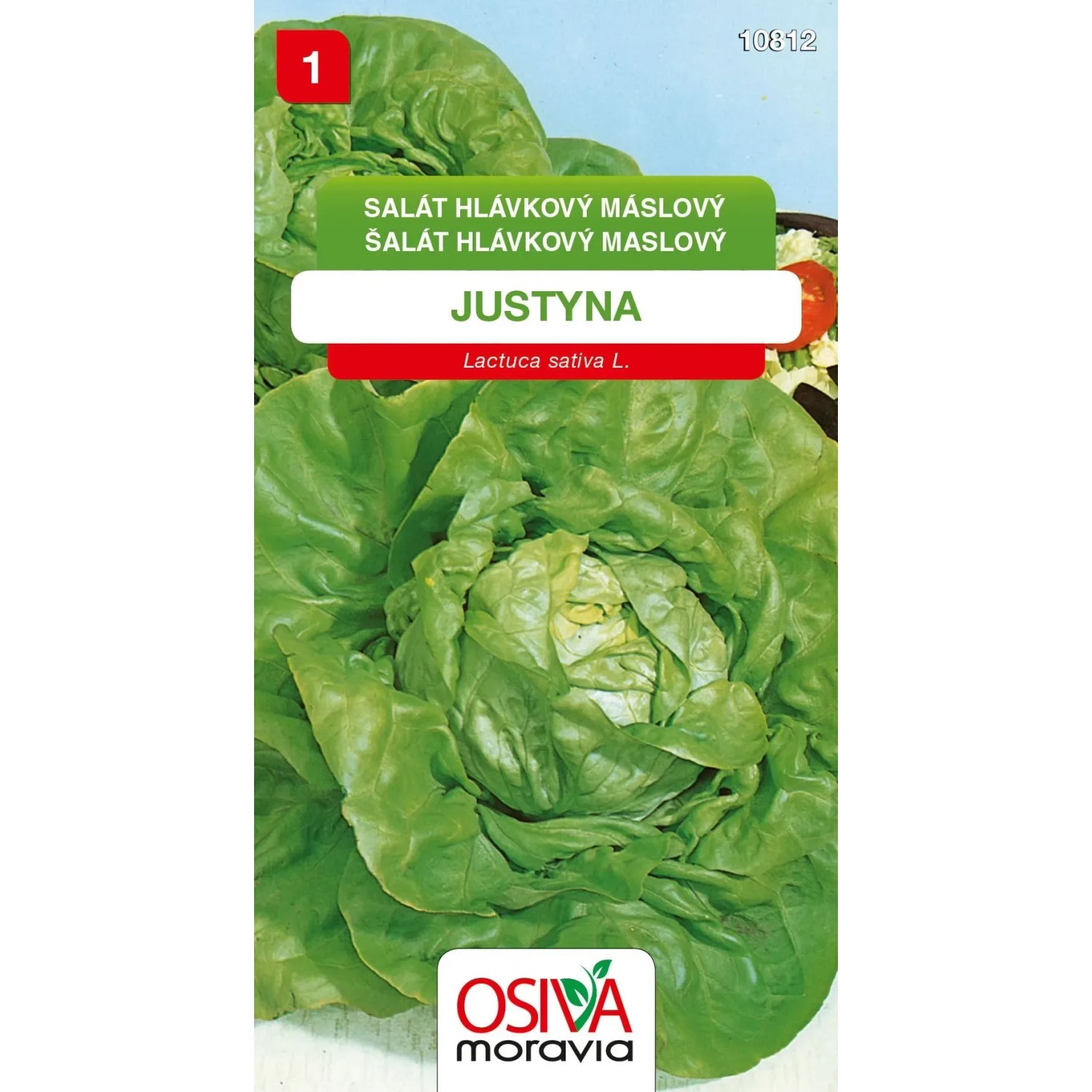 Semínka Salát hlávkový máslový Justyna (Lactuca sativa L.)