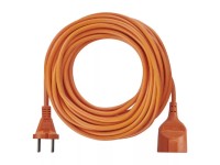 EMOS Dvoužilový pohyblivý přívod 20 m, 1 zásuvka, oranž. PVC/16A, 230 V, 1,5 mm2