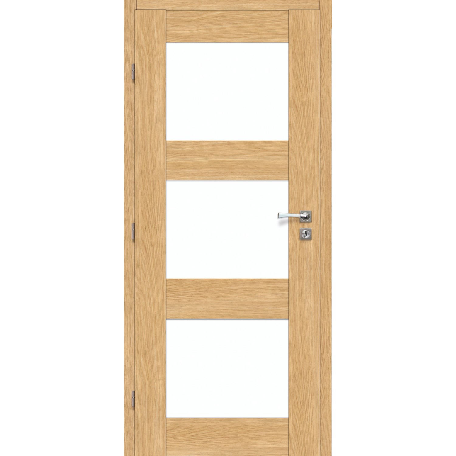 Voster Rámové falcové interiérové dveře LUGO 10, CPL fólie, dub pískový, 80 L