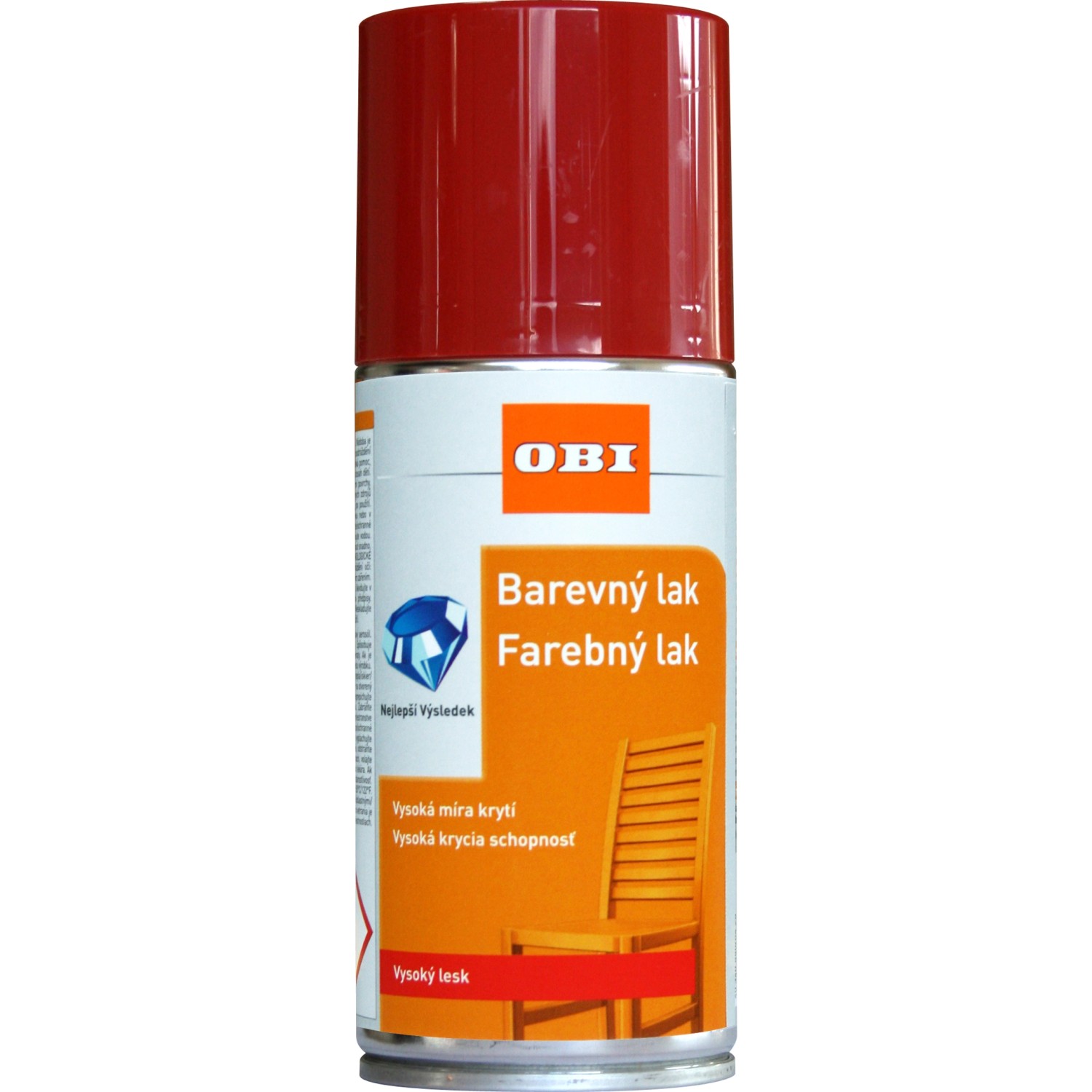OBI Lak ve spreji vysoce lesklý RAL 3000 ohnivě červená 150 ml
