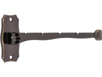 Sklápěcí háček kovový mosazný leštěný vzdálenost otvorů 64 mm