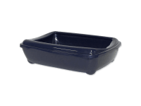 Magic Cat Toaleta pro kočky Economy s okrajem 50 x 38 x 14 cm, modrá