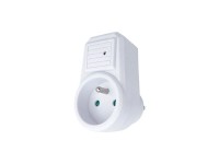 SOLIGHT Přepěťová ochrana do zásuvky 236J, 1 zásuvka, kontrolka SOLIGHT Přepěťová ochrana do zásuvky 236J, 1 zásuvka, kontrolka