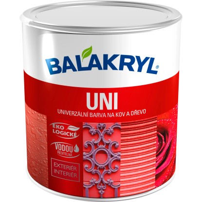 BALAKRYL Univerzální barva na kov a dřevo UNI LESK 0840 červenohnědá 0,7 kg