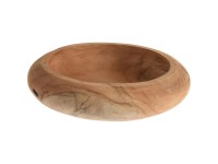 Koopman Dekorativní miska, teakové drevo, pr. 25 x 5 cm