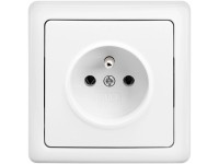 ABB Jednoduchá zásuvka 2P + PE SWING, 16 A - 250 V, bílá