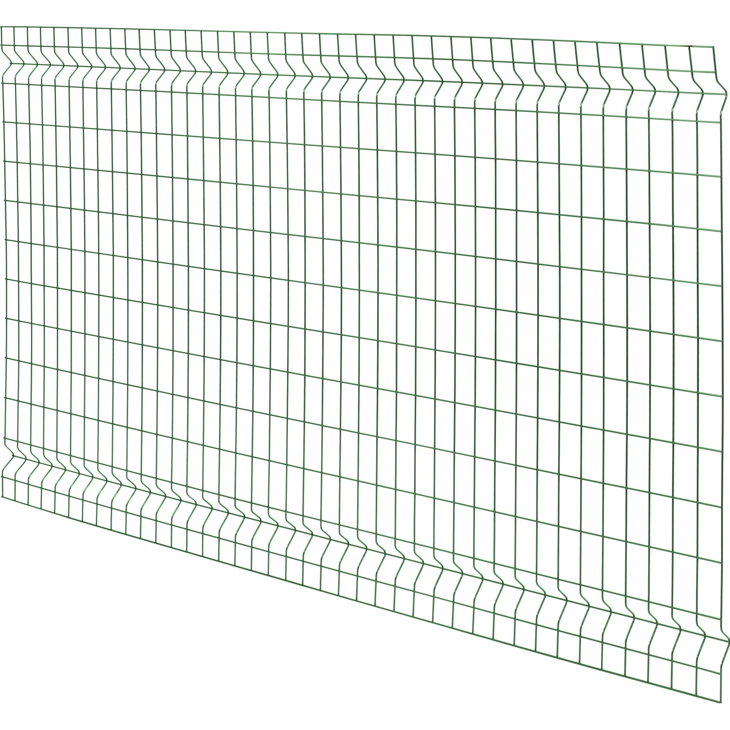 Jednoduché svařované 3D plotové pletivo zelená 120 x 200 cm