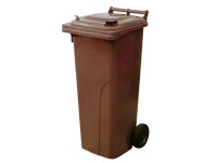 Popelnice plastová 240 l, hnědá