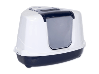 Magic Cat Toaleta pro kočky Jumbo s krytem 59 x 45 x 39 cm, modrá