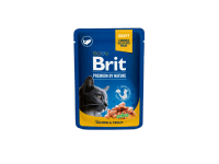 Brit Kapsička pro kočky Premium Cat Pouches s lososem a pstruhem 100 g Brit Kapsička pro kočky Premium Cat Pouches s lososem a pstruhem 100 g