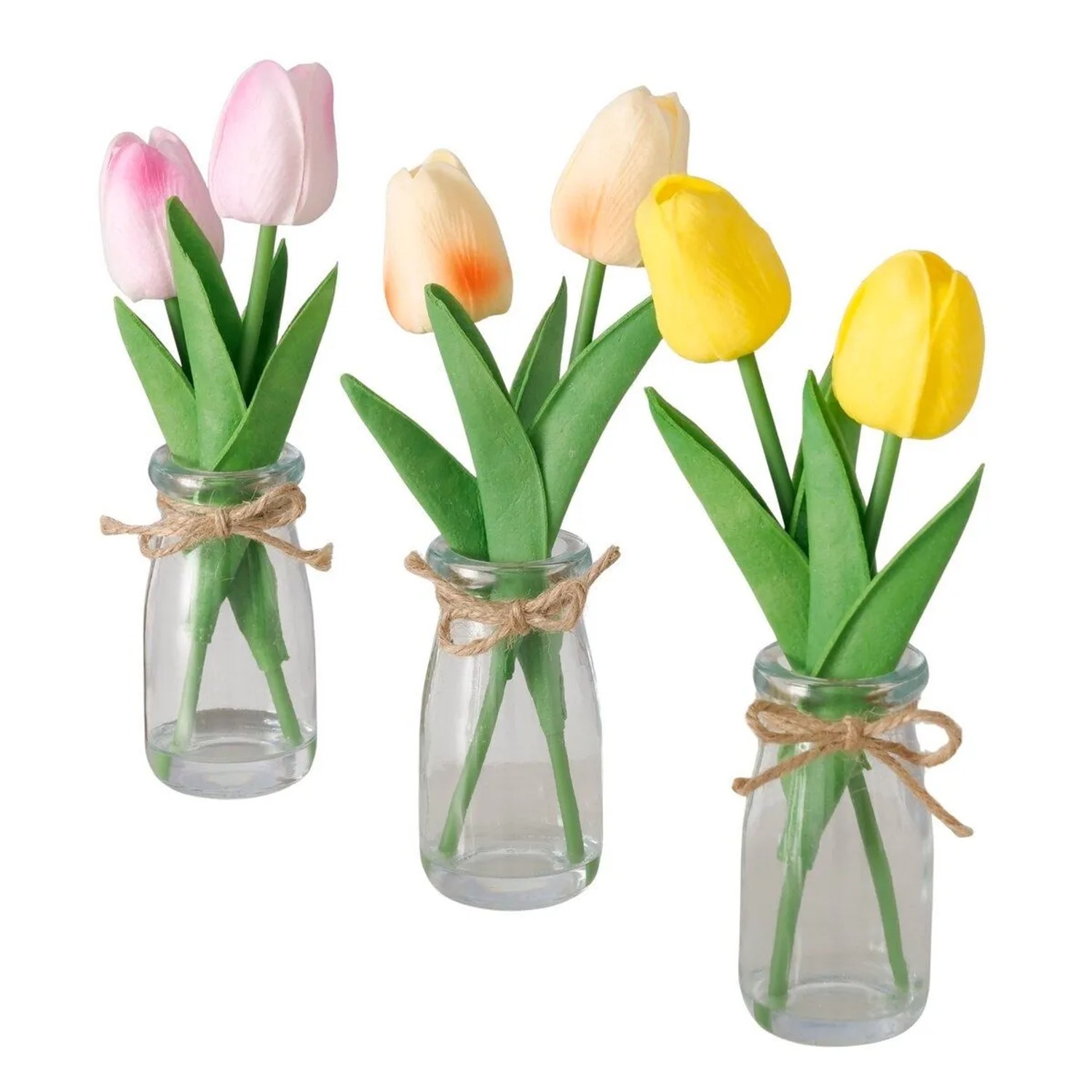 Boltze Umělá rostlina ve váze Tulip, různé druhy, pr. 5 x 23 cm, 1 ks