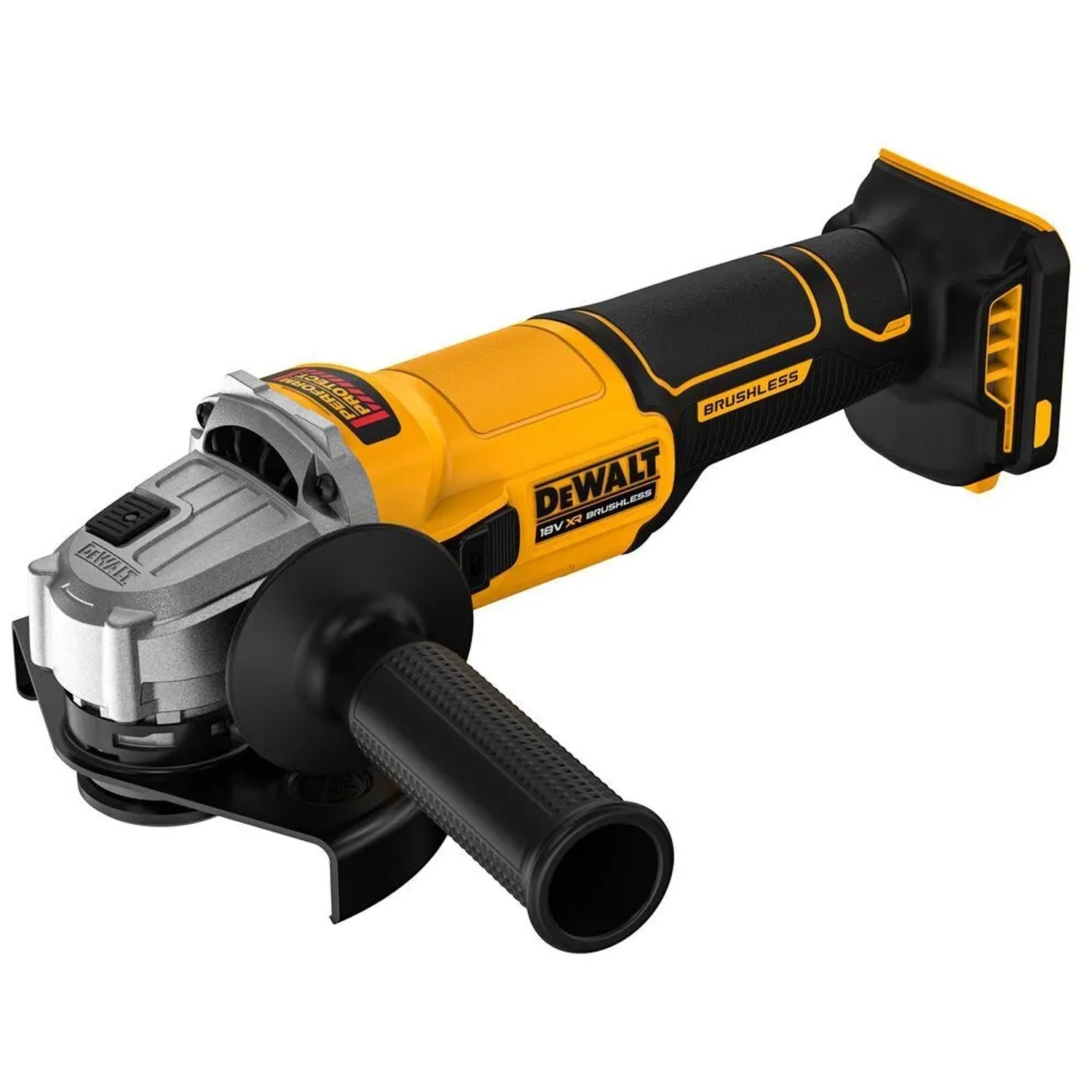 DeWALT 18V XR Aku bezuhlíková úhlová bruska DCG407N-XJ, 125 mm, Solo
