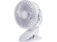 Dobíjecí stolní ventilátor na klip Cool Air TV 5-10, 10 W, 13,3 x 12,5 x 16,5 cm Dobíjecí stolní ventilátor na klip Cool Air TV 5-10, 10 W, 13,3 x 12,5 x 16,5 cm