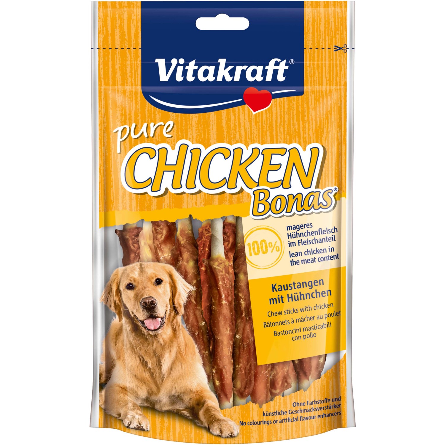Vitakraft Pochoutka pro psy Pure Chicken Bonas 80 g