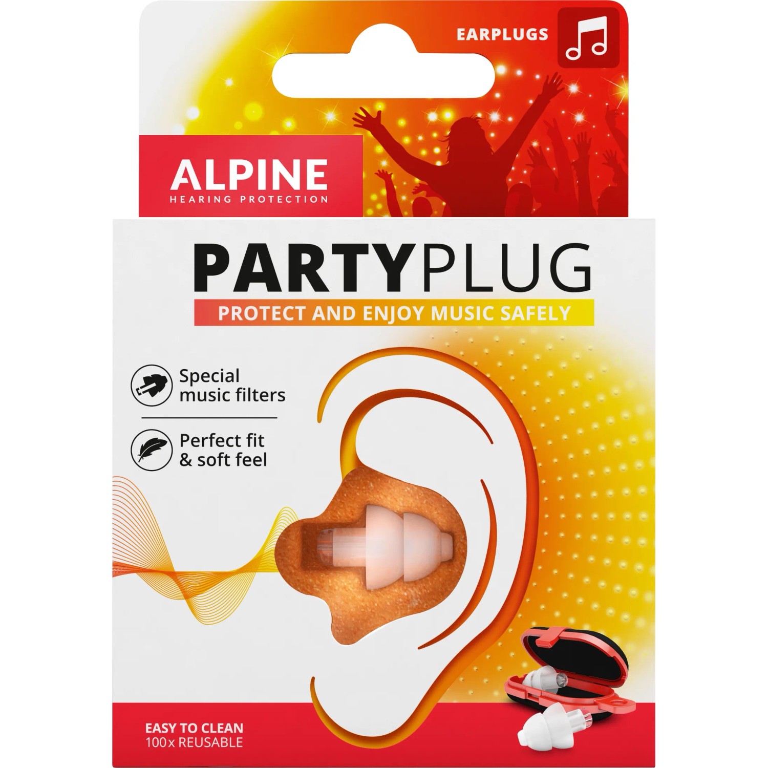 Alpine Party Plug Špunty do uší na hlasitou hudbu
