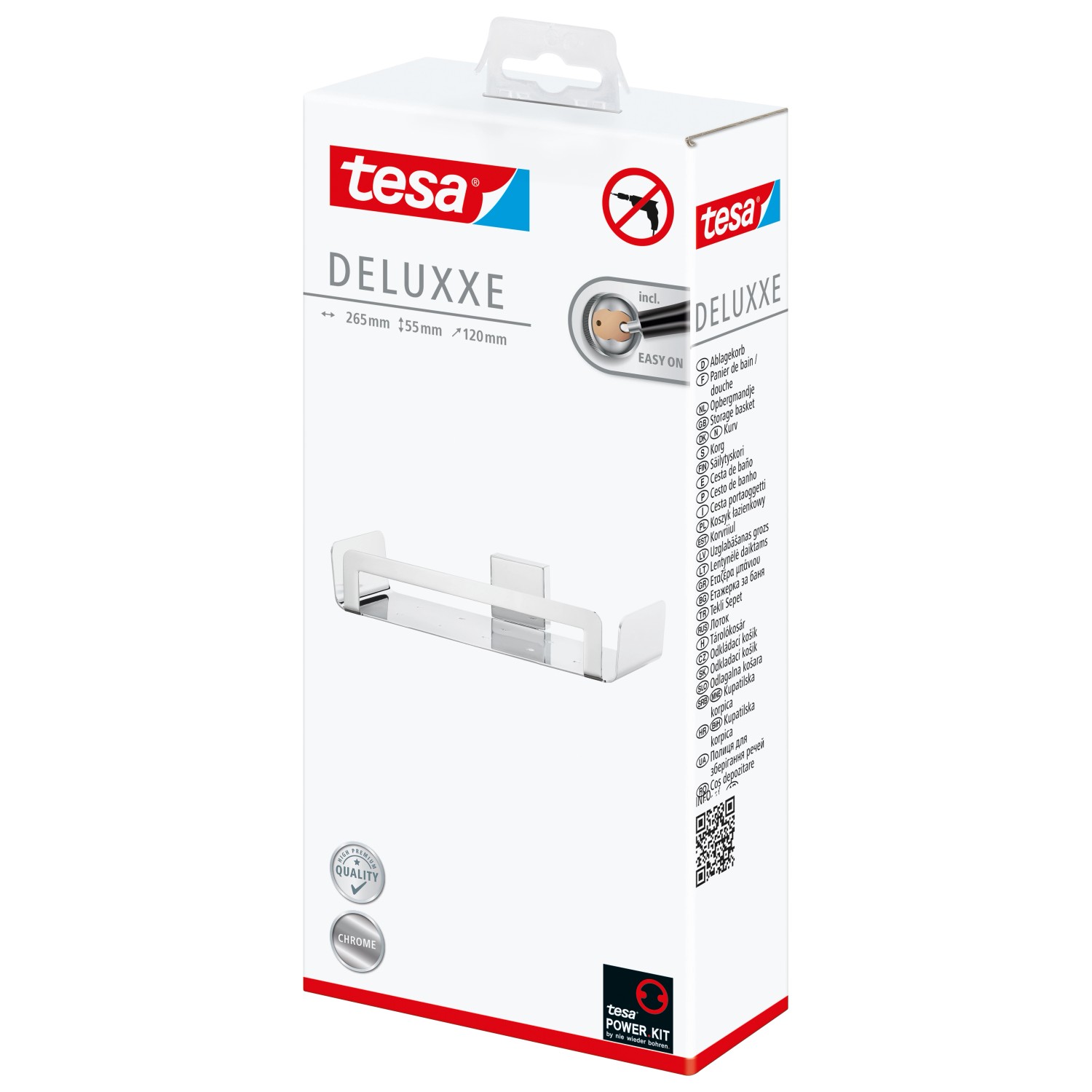 Tesa Deluxxe košík chrom 40412-00000-00