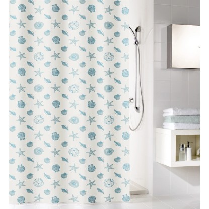 BWO Millie sprchový závěs modrý 180 cm x 200 cm