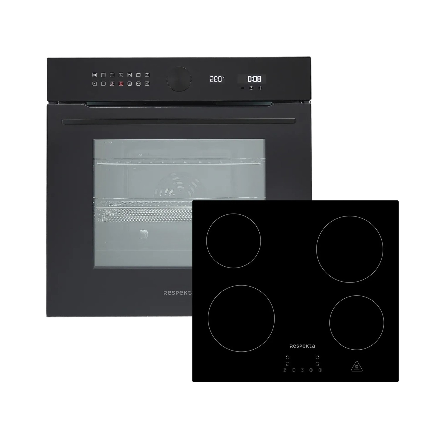 Respekta Vestavná el. trouba Adrian AB900-19 & skloker. deska Aaron KM4400-28