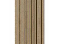Denpanels Akustický panel ACU-Line MELAMIN 40mm dub sv. hn.MDF čer.plsť 240x60cm