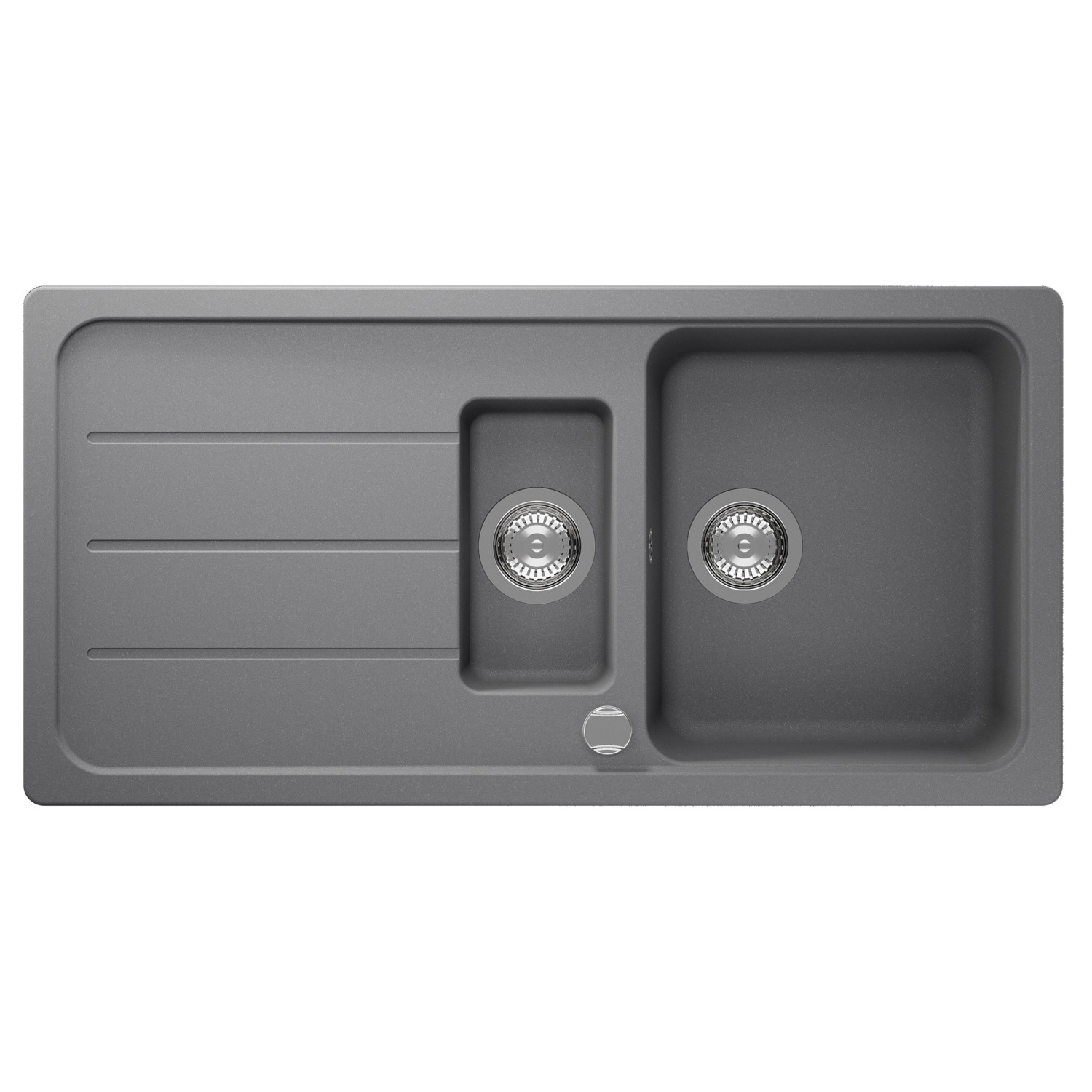 Respekta Granitový dřez Austin 1,5, šedá, 100 x 50 cm