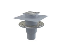 Alcadrain Podlahová vpust 105x105/50/75 mm přímá, mřížka nerez, Alcadrain Podlahová vpust 105x105/50/75 mm přímá, mřížka nerez,