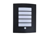 Lutec Venkovní nástěnné svítidlo SLIM se senz.pohybu, IP44, tm.šedá, 23 x 30 cm