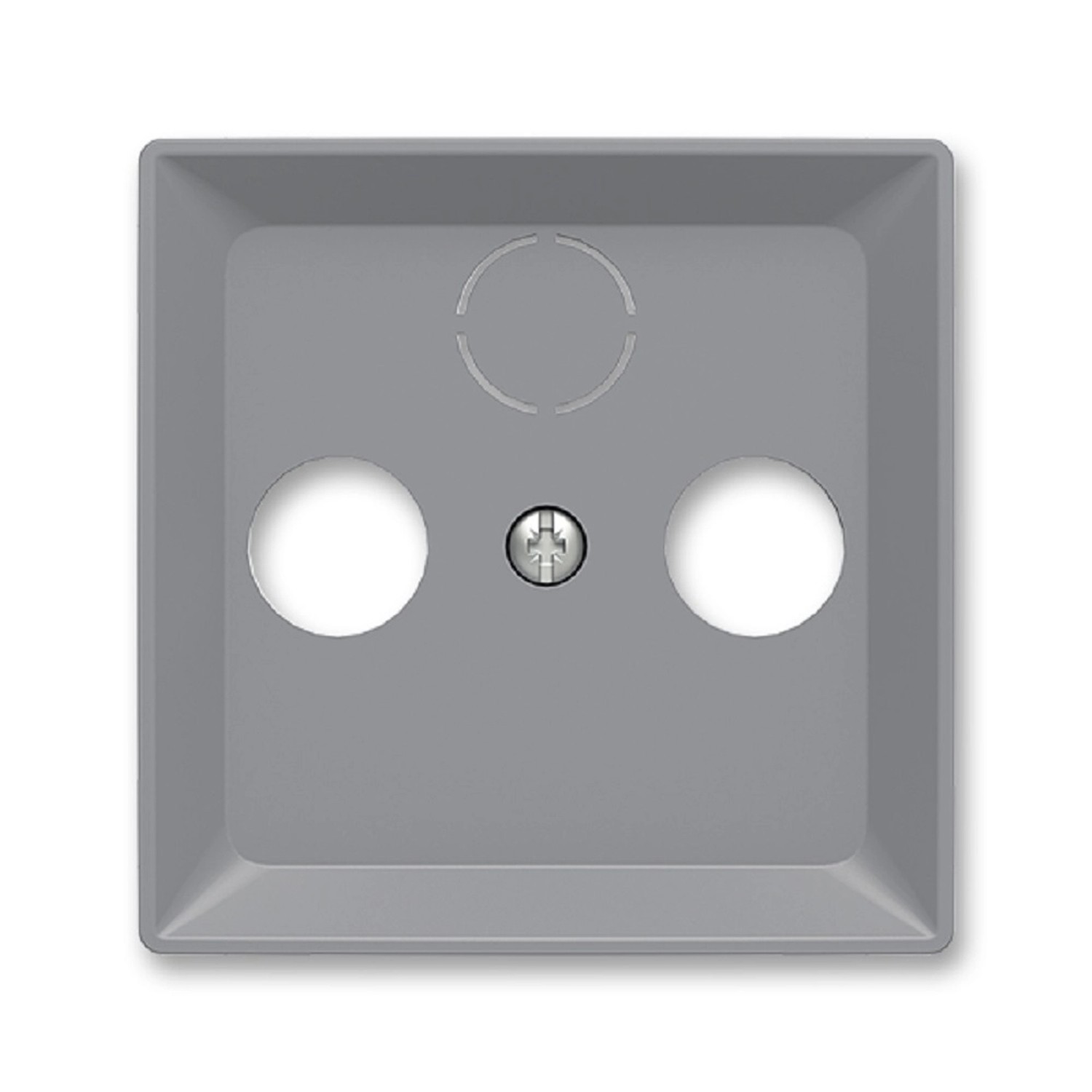 ABB Kryt zásuvky TV+R+SAT Zoni, šedá