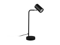 Trio Stolní lampa Marley černý matný kov, 1 x GU10, 45 x 12 cm