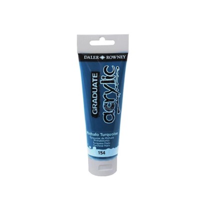 Daler Rowney Akrylová barva GRADUATE phthalo tyrkysová, 120 ml
