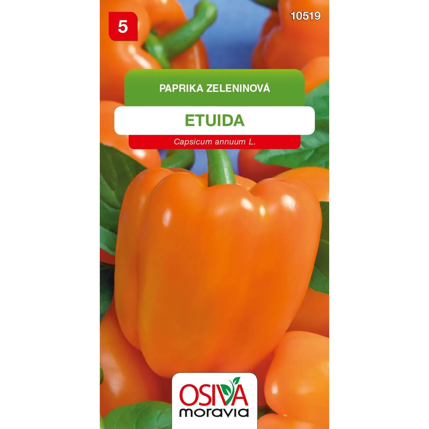 Semínka Paprika zeleninová Etuida (Capsicum annuum L.)