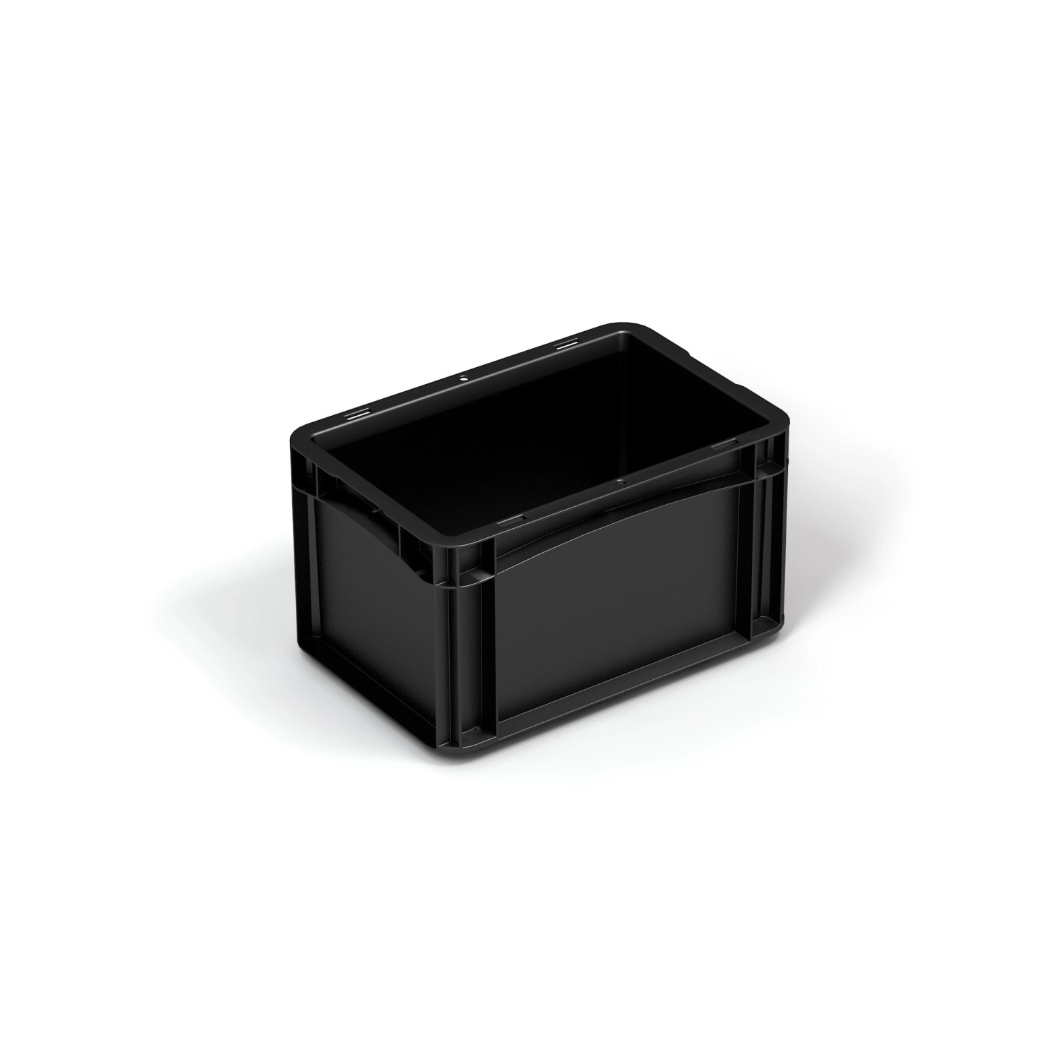 Surplus Systems Eurobox s plnou stěnou, černý, 7,2 l, 300 x 200 x 170 mm