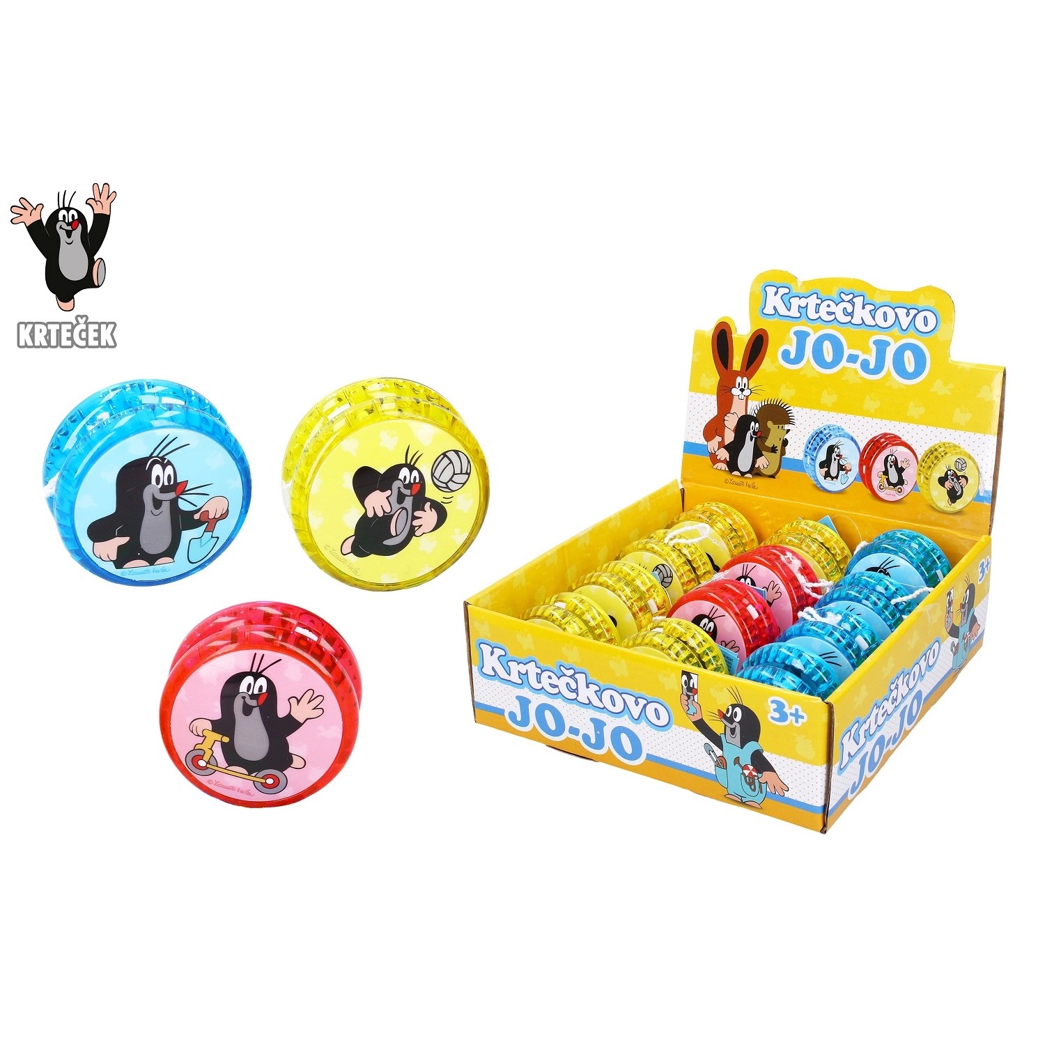 Wiky Jojo Krtek svítící, různé barvy, 1 ks, 5,5 cm
