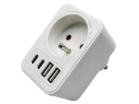 Düwi Zásuvka rozbočovací KAYAK 2xUSB A + 2xUSB C, bílý Düwi Zásuvka rozbočovací KAYAK 2xUSB A + 2xUSB C, bílý